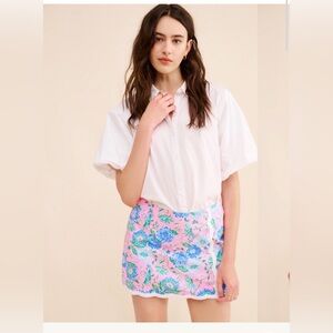 Lilly Pulitzer Michelina 100% Cotton Mini Skort